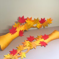 가을환경판 펠트 단풍가지 2종 유치원 어린이집 환경구성 게시판꾸미기 소품