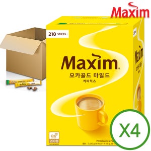 맥심 모카골드 커피믹스 210T 4개