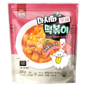 한맥식품 마시따 로제 크림 매콤 떡볶이 200g