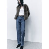 ZARA 자라 페이크 퍼 크롭 자켓 6318/233