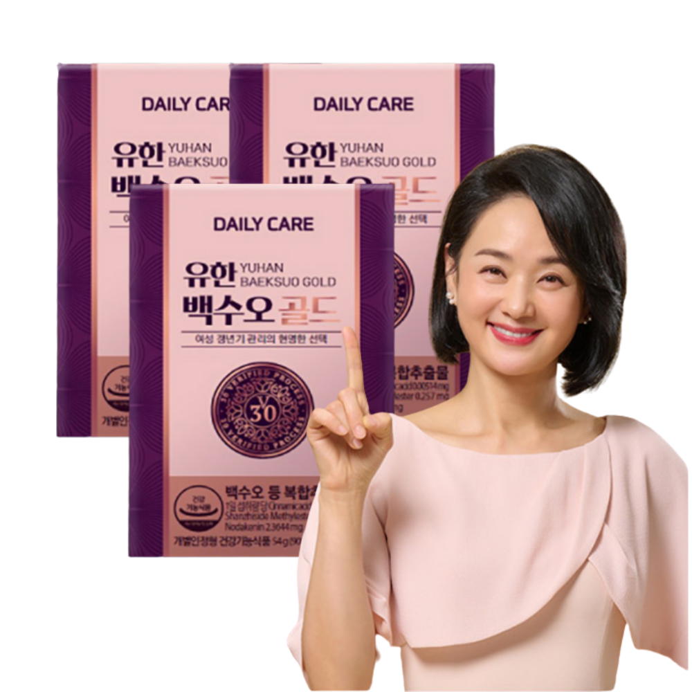 <b>백수오</b>등<b>복합추출물</b> 유한 <b>백수오</b> 골드 영양제 60정 3박스