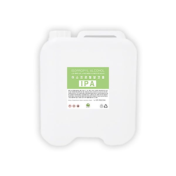 IPA 초고순도 이소프로필알콜 소독용 세정제 알코올 99.9% 대용량 말통 프리미엄급 10L 18L