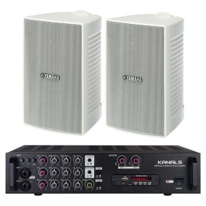 YAMAHA VS6 헬스장 PT샵 앰프 스피커 RE20VS62 흰색