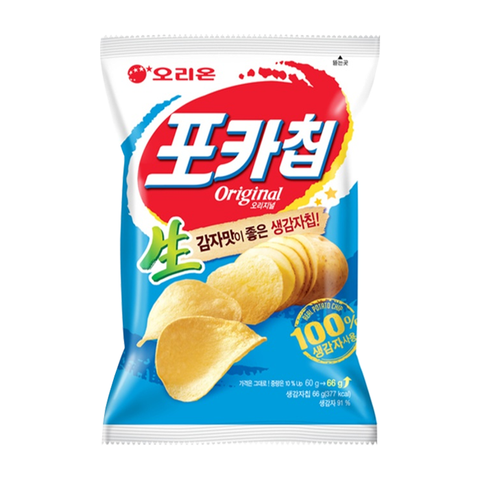 오리온 포카칩 오리지널 66g x 20봉 (19,710원) (무료)
