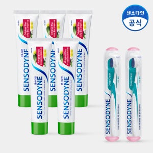 센소다인 오리지날 플러스 치약 100g 5개+딥클린 칫솔 2개