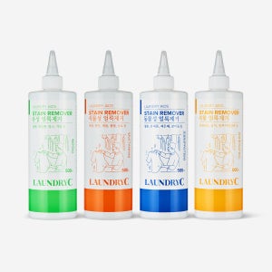 런드리씨 얼룩제거제 4종 세트 (500ml) 유성 단백질 커피 얼룩제거