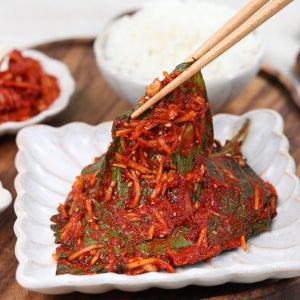 셰프애찬 별미 밥도둑 마늘 밤 깻잎 김치 300g