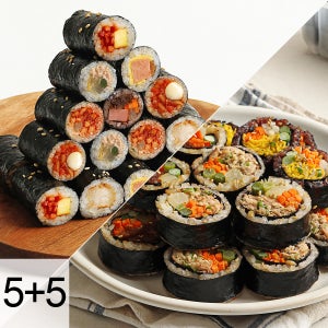 [넾다세일] 다신샵 저당 곤약현미김밥 12종 5+5팩 / 식이섬유 냉동김밥 식단관리