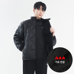프리미엄 발열 깔깔이 상의 검정 - 군인 군용 누빔 방한 점퍼 밀리터리 기모 패딩