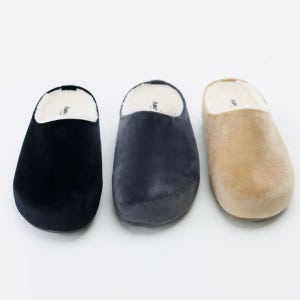 딕슈 여성 털 안감 방한 슬리퍼 벨벳 통굽 키높이 퍼 슬리퍼