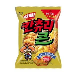 해태 칸츄리콘 달콤한 콘버터맛 90g / 1봉