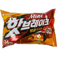 오리온 핫브레이크 땅콩카라멜, 455g(34개입)