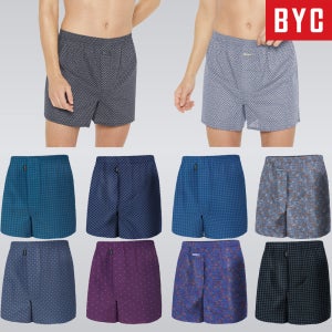 BYC 40 60 80수 3매/5매 순면 인견 남성 트렁크팬티 사각팬티