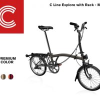 2023 C Line Explore with Rack - Mid (Premium) 브롬톤 C 라인 M6R 국내정발