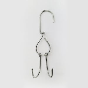 듀얼회전 정육고리 S자 고기걸이 바베큐 후크 정육점 S고리-스텐304 2.5X19cm 국산