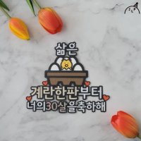 계란한판토퍼 서른토퍼 병아리 서른살 축하 삶은서른살부터