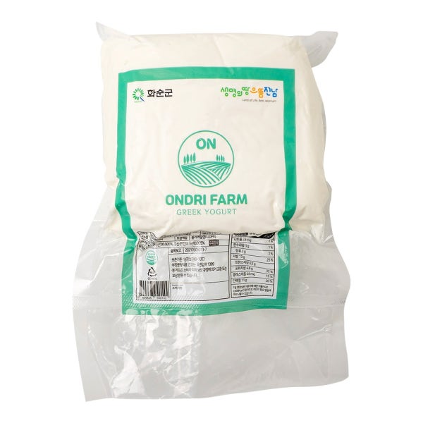 온드리목장 1kg 무가당 꾸덕한 그릭요거트 대용량