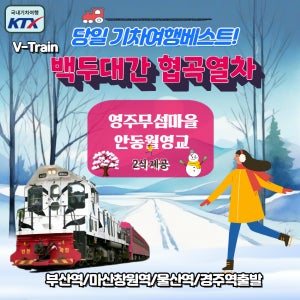 [당일기차] 영주무섬마을 & 백두대간 협곡열차 & 월영교