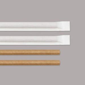 종이빨대 개별포장 크라프트 11.0mm x 210mm (3000개)