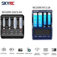 nc1500 새로운 SKYRC NC1500 5V 2.1A /NC2200 12V/2.0A 4 슬롯 LCD AA 배터리 충전기 및 분석기 NiMH 방전