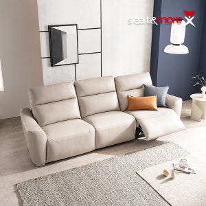 시트앤모어 시그널 전동 4인용 이태리 천연통가죽 3모터 전동 리클라이너소파