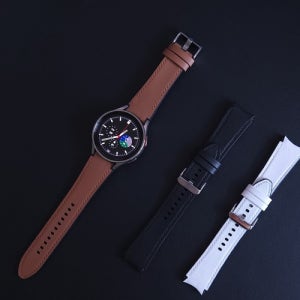 갤럭시워치6 클래식 하이브리드 가죽 스트랩 갤럭시 워치5 4