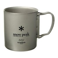 Snow Peak 싱글 머그 더블 월 450ml 캠핑 컵