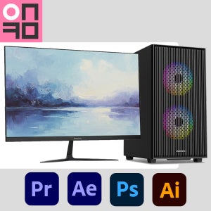 온컴 영상 편집 컴퓨터 세트 4K 유튜브 동영상 프리미어 프로 에펙 시네마4D 조립PC