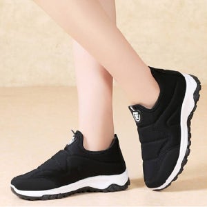 여자 패딩 슬립온 겨울 방한 운동화 캐주얼 방한화