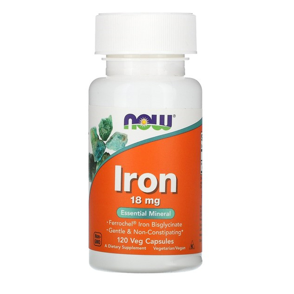 나우푸드 Now Foods 철분 <b>Iron 18mg</b> 120캡슐