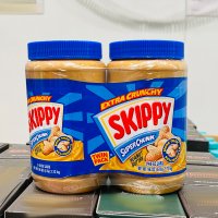 코스트코 땅콩 버터 스키피 잼 SKIPPY 슈퍼청크 대용량 크런치 피넛 1.36kg x 2