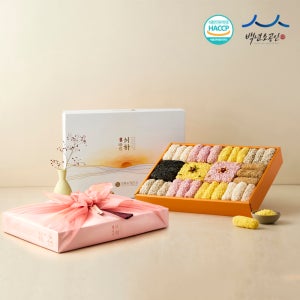 강릉 한과 유과 선물세트 서하 2단 전통 수제 찹쌀 명절 설날 추석 부모님 상견례