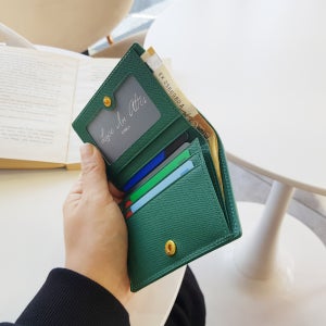 이니셜각인 가죽공방 여자반지갑 앱송 소가죽반지갑 여학생 여중생 중학생 여고생 지갑 선물포장