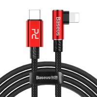 90도 usb c 번개 케이블 1m 2m 빠른 충전 데이터 휴대 전화 충전기 pd 케이블 아이폰 xs xr 8 7 6s 플러스 ipad