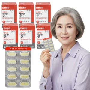 브리오 혈당케어 알파 / 바나바잎 추출물 크롬 아연 셀레늄 셀렌 영양제 60정, 6개