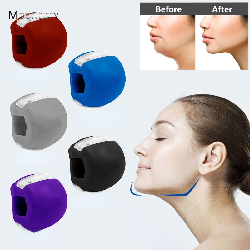 실리카 젤 턱 운동 라인 볼 근육 트닝피트니스 볼 목 토닝 턱 트닝