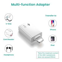 MeloAudio iOS 어댑터 USB C 여성 남성 Extender MacBook iPad Pro 장치 케이블 변환기 충전