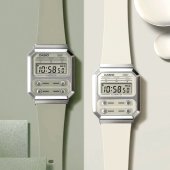 카시오 빈티지 학생 커플 사각 캐주얼 전자 손목시계 이미지