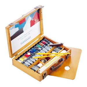 시넬리에 전문가 유화물감세트 12색 WoodenBOX N130354