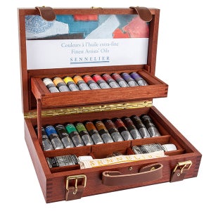 시넬리에 전문가 유화물감세트 22색 WoodenBOX N130351