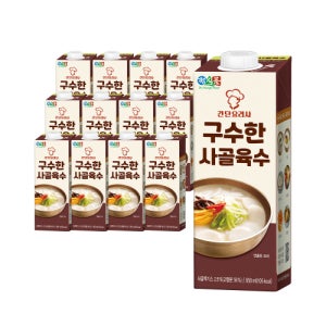 정식품 간단요리사 구수한 사골육수 950ml 12팩 신제품 요리육수 모음전