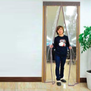 테라스방풍막 난방비절약 방풍 방한비닐커튼 칸막이 자석 현관 외풍 투명