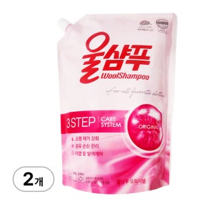 애경 울샴푸 오리지널 리필 1.4L X 2개 울세제 세탁세제