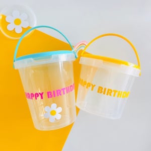 셀프 구디백 10p 답례품 포장 바스켓 어린이집 선물 간식 용기 통 원형 미니 e3098