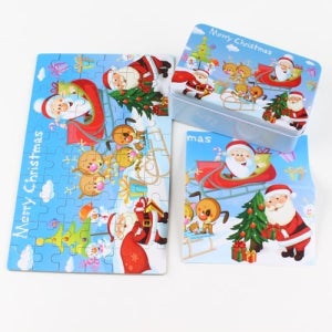 크리스마스 틴케이스 퍼즐 5개