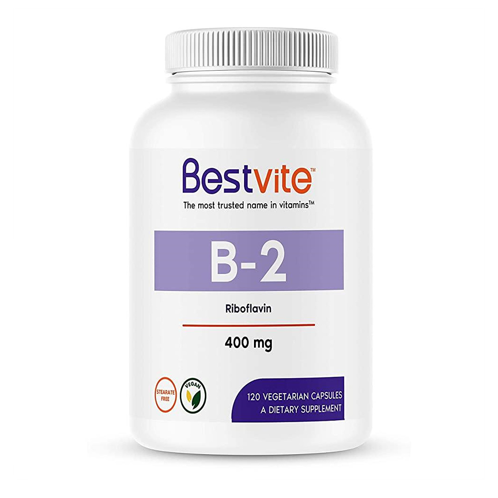 베스트바이트 비타민B2 <b>리보플라빈 400mg</b> 120정 B-2 Riboflavin