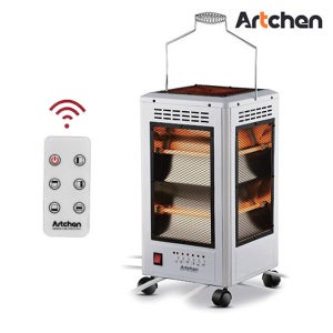 아트첸 오방난로 전기히터 사무실 난로 난방기 스토브 리모컨형 AT-157HR