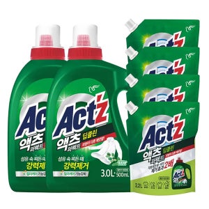 액츠 퍼펙트 세탁세제 3.5리터X2개+2.2리터X4개(일반드럼겸용)- 딥클린