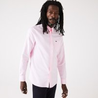 라코스테 레귤러핏 옥스포드 코튼 셔츠 핑크 드레스 상의 Regular Fit Oxford Cotton Shirt