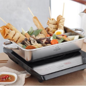 이태리 까사니 스텐 사각 인덕션 샤브샤브 조개 오뎅탕 어묵탕 꼬치어묵 캠핑냄비